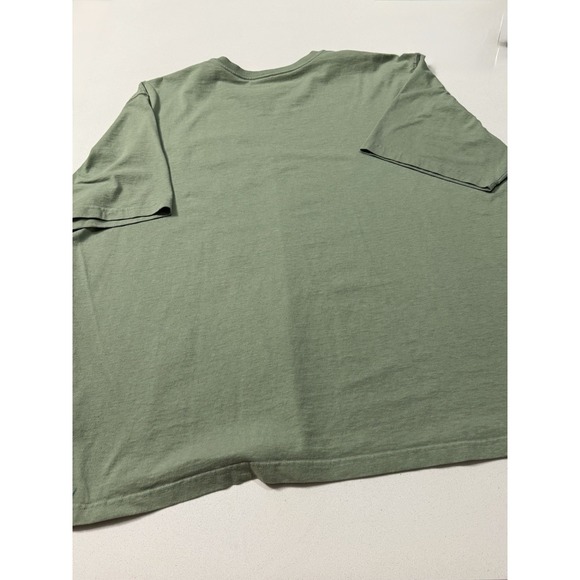 Carhartt Pocket T-Shirt‎ Men 3XL Work Rugged Minimal Basic Cotton Blend Green - Picture 5 of 5